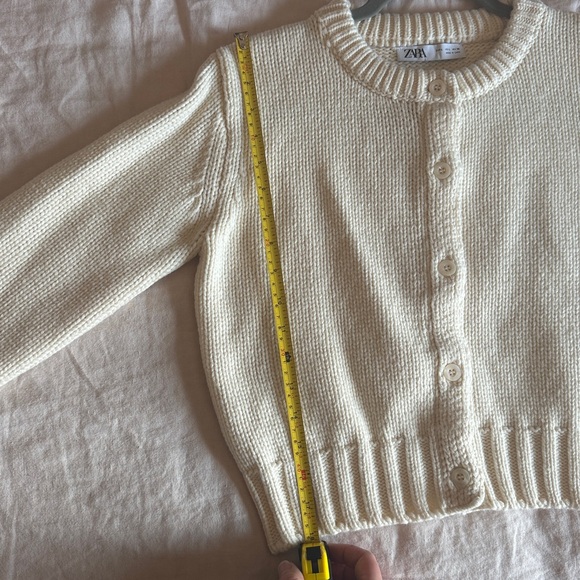 Zara Cream Knit Cardigan - Picture 4 of 4